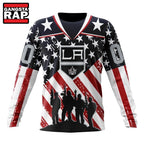 NHL Los Angeles Kings Specialized Kits For Honor USS Military Hoodie, T Shirt