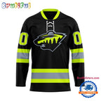 NHL Minnesota Wild Honoring Firefighters Lace Hockey Jersey