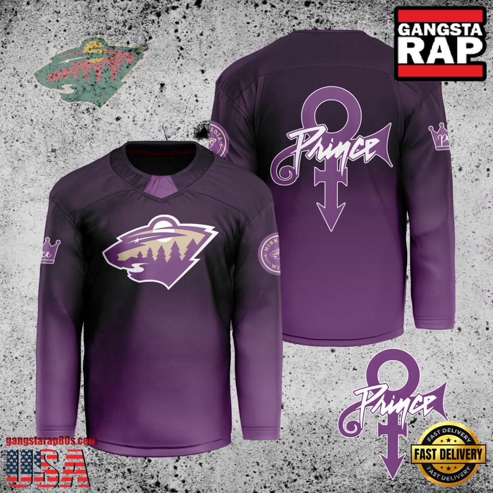 NHL Custom Name Number Minnesota Wild Prince New Design Hockey Jersey