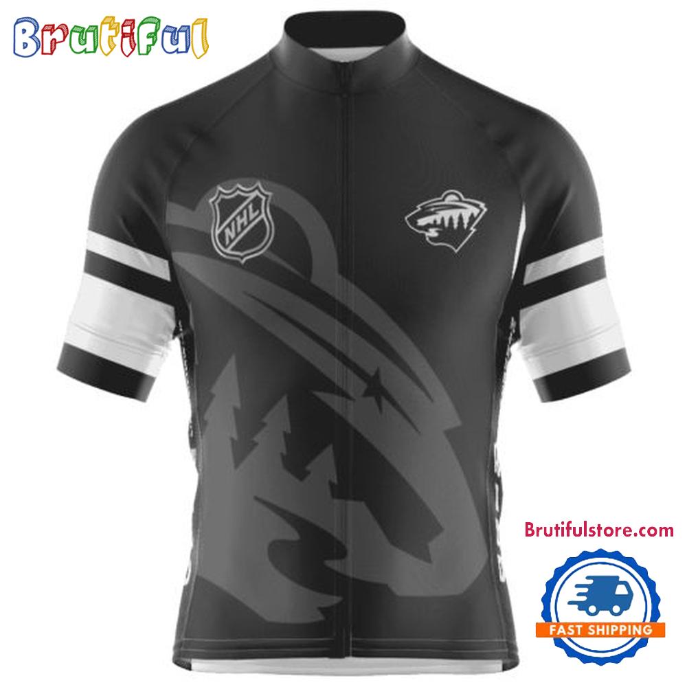 NHL Minnesota Wild Special Mono Cycling Jersey, Hockey Team Design Jersey
