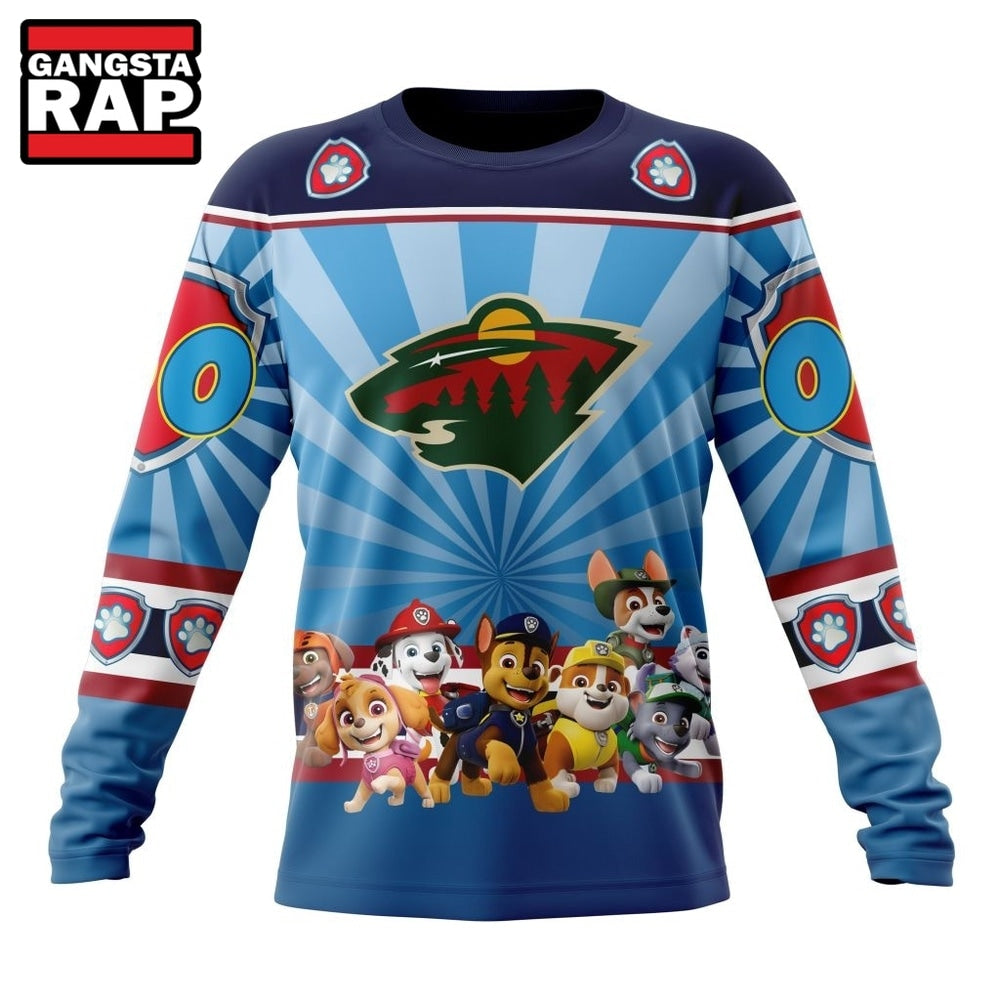 NHL Minnesota Wild Special Paw Patrol Kits Hoodie, T Shirt