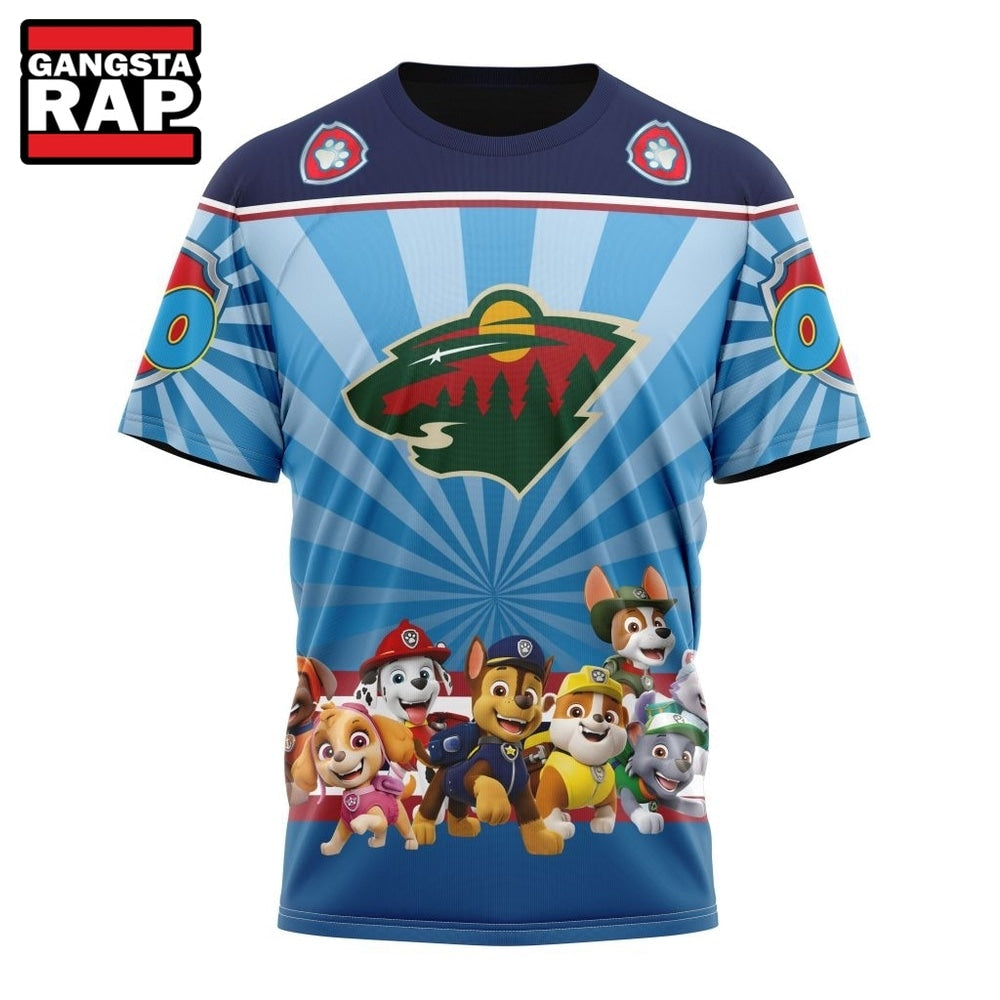 NHL Minnesota Wild Special Paw Patrol Kits Hoodie, T Shirt