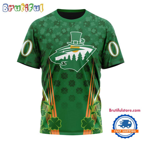 NHL Minnesota Wild Special St. Patrick’s Day All Over Print Shirts