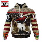 NHL Minnesota Wild Specialized Unisex Kits Remember Pearl Harbor Hoodie, T Shirt