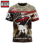 NHL Minnesota Wild Specialized Unisex Kits Remember Pearl Harbor Hoodie, T Shirt