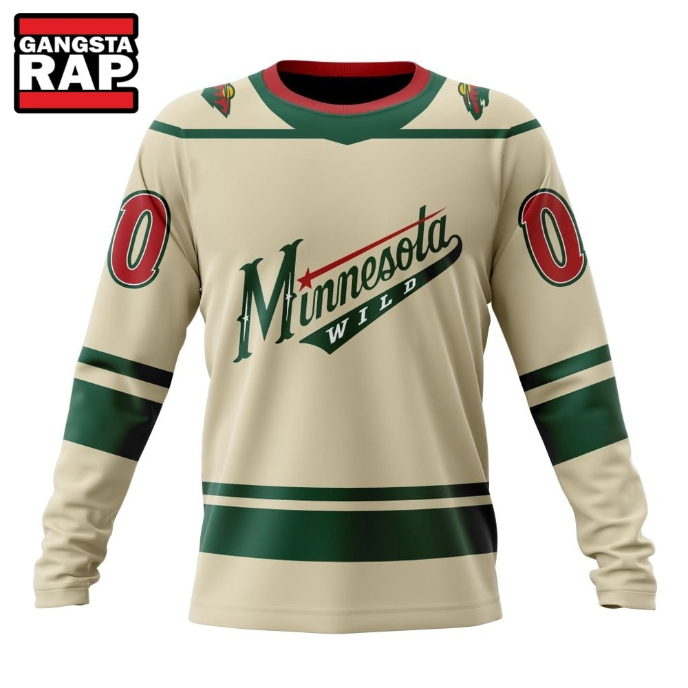 NHL Minnesota Wild Specialized Unisex Kits With Retro Concepts Hoodie, T Shirt