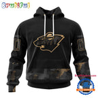 NHL Minnesota Wild Veterans Military Appreciation Design Hoodie, Sweatshirt, TShirt