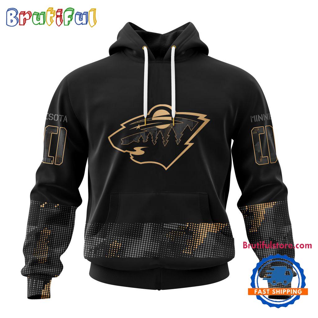 NHL Minnesota Wild Veterans Military Appreciation Design Hoodie, Sweatshirt, TShirt