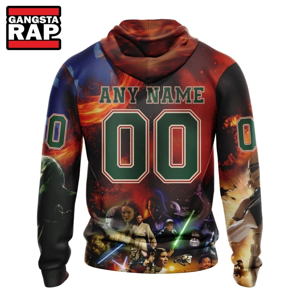 NHL Minnesota Wild x Star War Specialized Design Hoodie, T Shirt