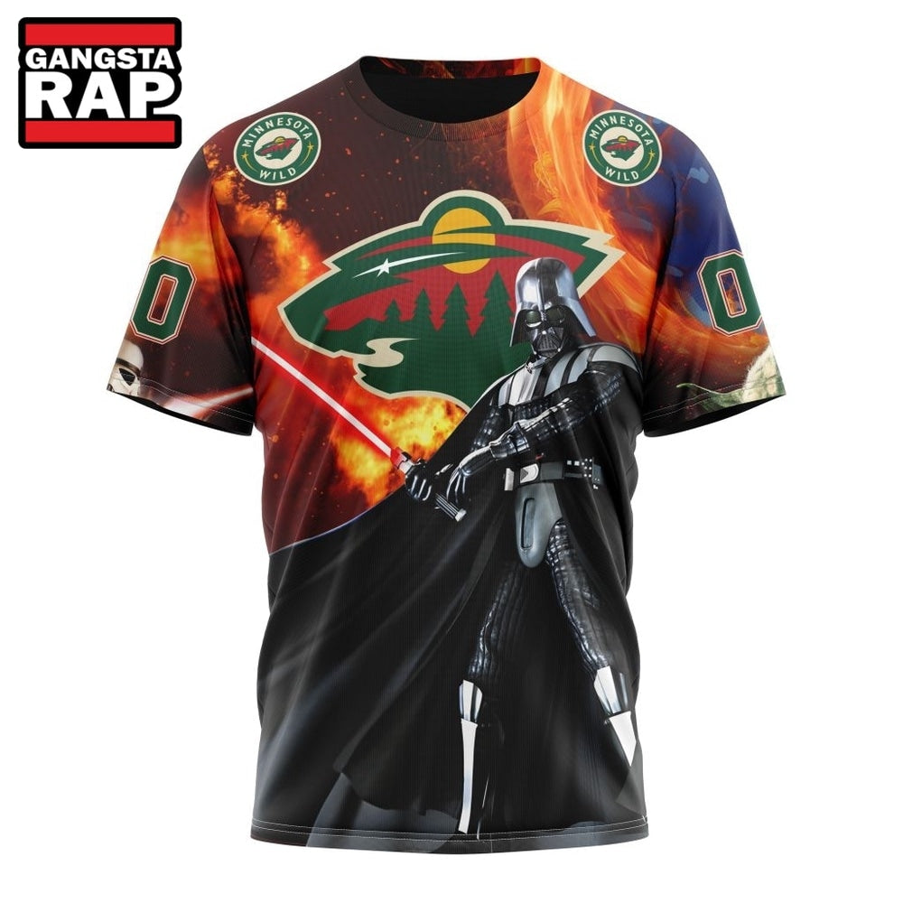 NHL Minnesota Wild x Star War Specialized Design Hoodie, T Shirt