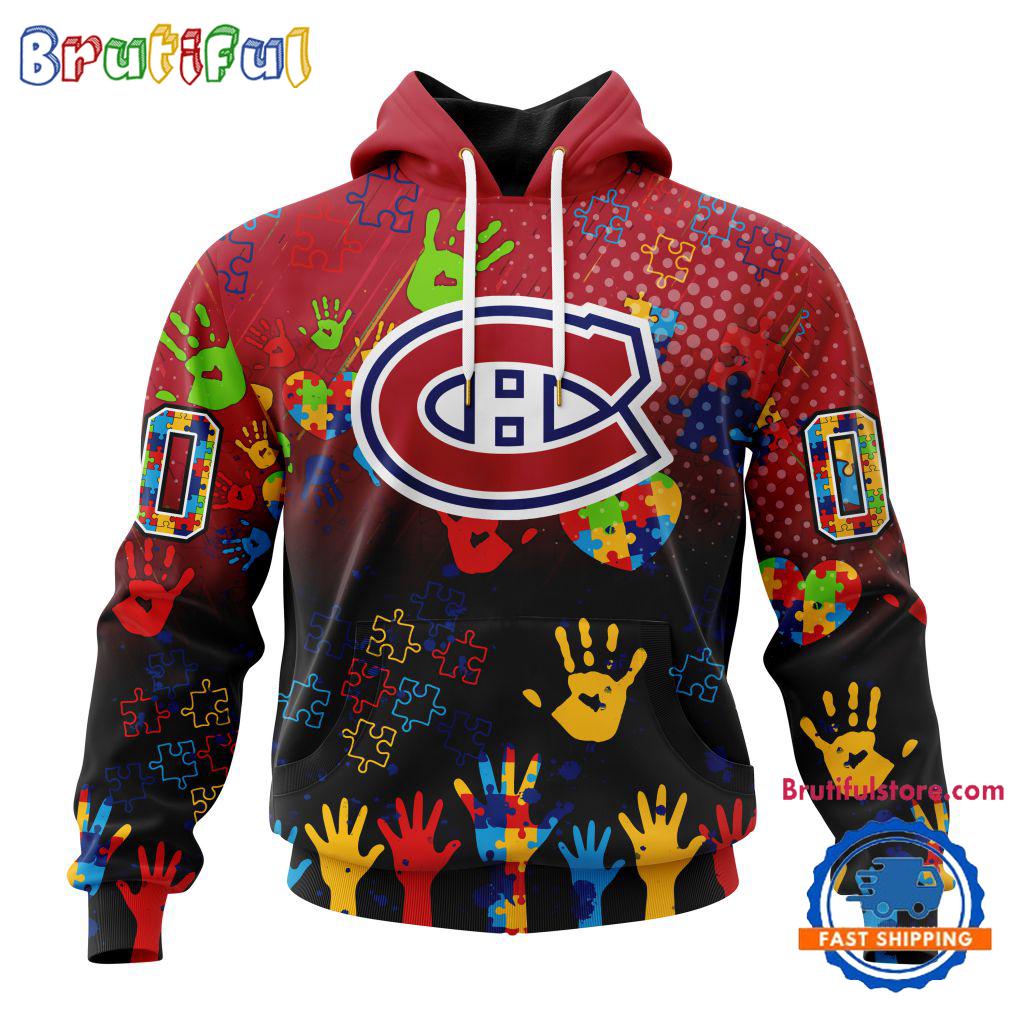 NHL Montreal Canadiens Special Autism Awareness Personalization Hoodie, TShirt, Sweatshirt