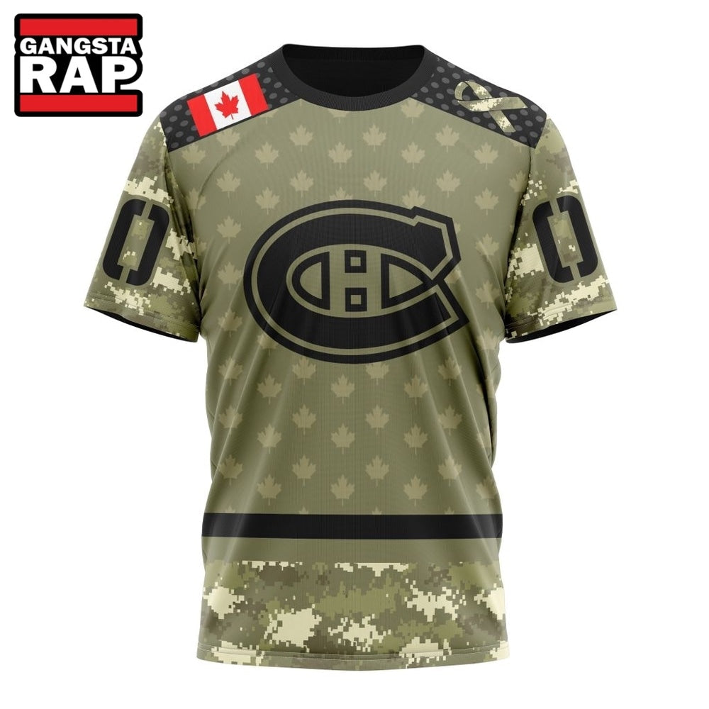 NHL Montreal Canadiens Special Camo Military Appreciation Hoodie, T Shirt