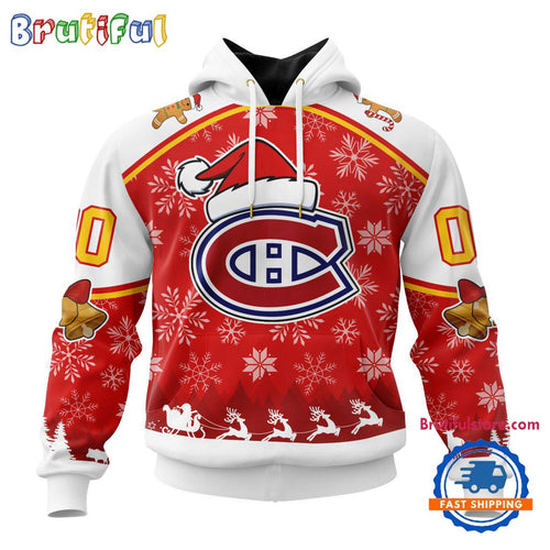NHL Montreal Canadiens Special Santa Hats Logo Team Merry Christmas Hoodie, TShirt, Sweatshirt