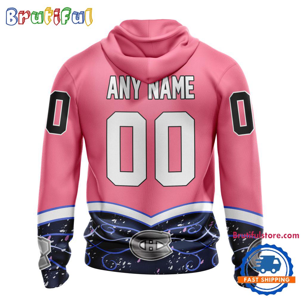 NHL Montreal Canadiens Specialized Hockey Fights Cancer Hoodie