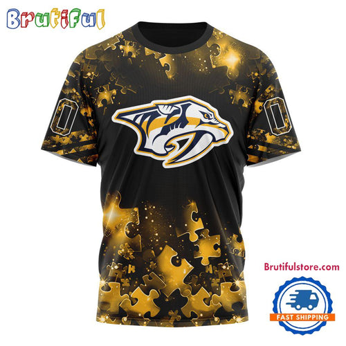 NHL Nashville Predators Autism Awareness Hockey New Design TShirt, Sweatshirt, Hoodie