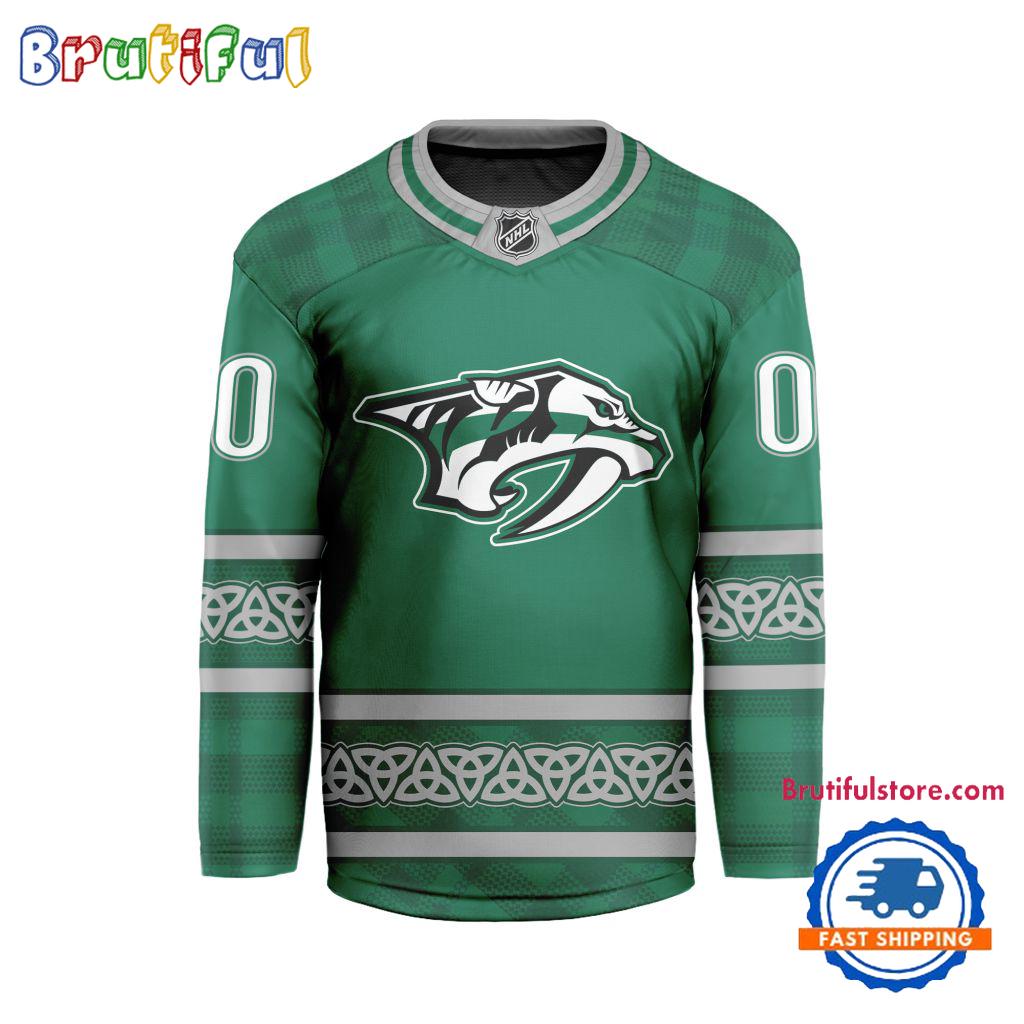 NHL Nashville Predators For St.Patrick’s Day Limited New Hockey Jersey