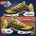NHL Custom Name Nashville Predators New Design Air Max Plus Shoes Running Sneakers