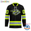 NHL Nashville Predators Honoring Firefighters Lace Hockey Jersey