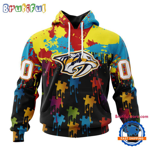 NHL Nashville Predators Special Autism Awareness Custom Hoodie, Sweatshirt, TShirt