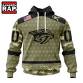 NHL Nashville Predators Special Camo Military Appreciation Hoodie, T Shirt