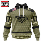 NHL Nashville Predators Special Camo Military Appreciation Hoodie, T Shirt