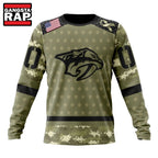 NHL Nashville Predators Special Camo Military Appreciation Hoodie, T Shirt