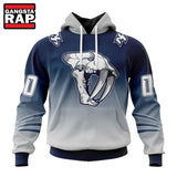 NHL Nashville Predators Special Retro Gradient Design Hoodie, T Shirt