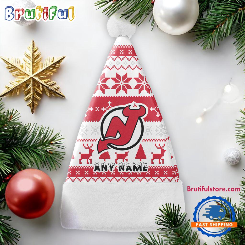 NHL New Jersey Devils Hockey Team Christmas Hat, Sport Santa Hats, Christmas Hat Gift
