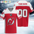 NHL New Jersey Devils Hockey Team Personalized Football Jersey