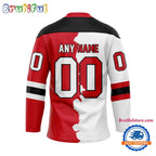 NHL New Jersey Devils Home Mix Away New Design Hockey Jersey