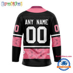 NHL New Jersey Devils In October We Wear Pink Breast Cancer Design Hockey Jersey