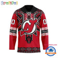 NHL New Jersey Devils Personalized Native American Hockey Jersey