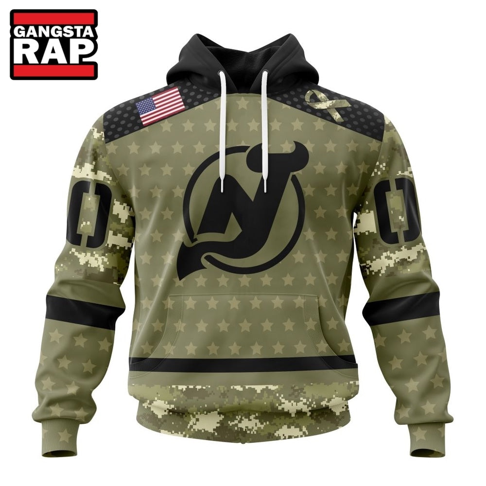 NHL New Jersey Devils Special Camo Military Appreciation Hoodie, T Shirt