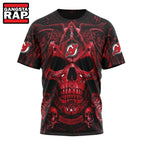 NHL New Jersey Devils Special Design Halloween With Skull Art Hoodie, T Shirt