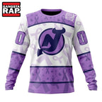 NHL New Jersey Devils Special Lavender Fight Cancer Hoodie, T Shirt