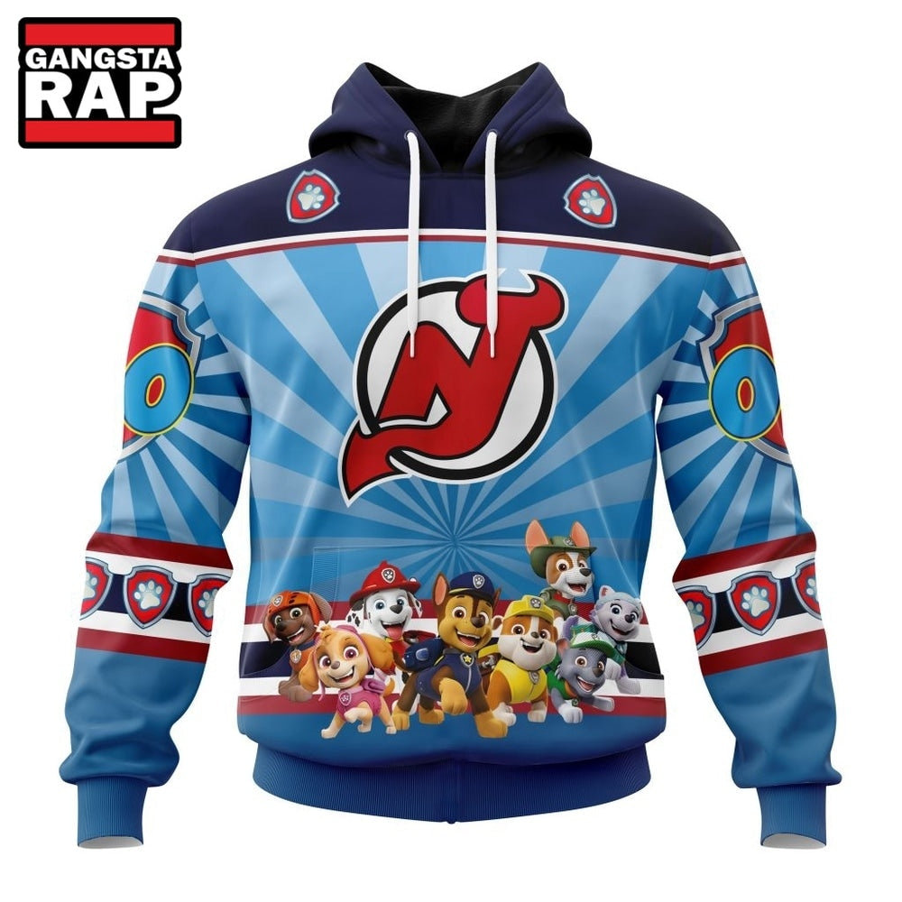 NHL New Jersey Devils Special Paw Patrol Kits Hoodie, Hoodie T-Shirt