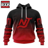 NHL New Jersey Devils Special Retro Gradient Design Hoodie, T Shirt