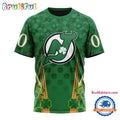 NHL New Jersey Devils Special St. Patrick’s Day All Over Print Shirts