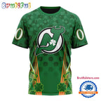 NHL New Jersey Devils Special St. Patrick’s Day All Over Print Shirts