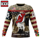 NHL New Jersey Devils Specialized Unisex Kits Remember Pearl Harbor Hoodie, T Shirt