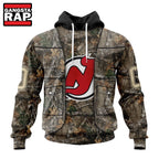 NHL New Jersey Devils Specialized Unisex Vest Kits With Realtree Camo Hoodie, T Shirt