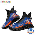NHL New York Islanders Personalized Name Hockey Team Design High Top Max Soul Shoes
