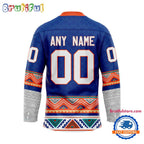 NHL New York Islanders Personalized Native American Hockey Jersey