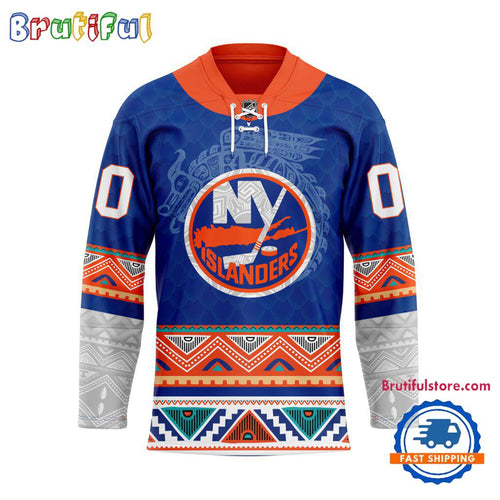 NHL New York Islanders Personalized Native American Hockey Jersey