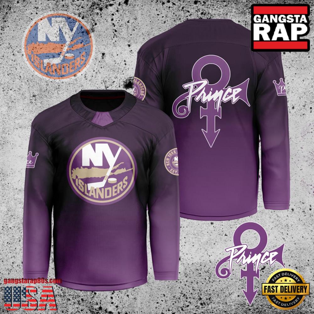 NHL Custom Name Number New York Islanders Prince New Design Hockey Jersey
