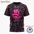 NHL New York Islanders Special Pink Breast Cancer Awareness New Design T Shirt