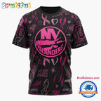 NHL New York Islanders Special Pink Breast Cancer Awareness New Design T Shirt