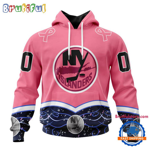 NHL New York Islanders Specialized Hockey Fights Cancer Hoodie