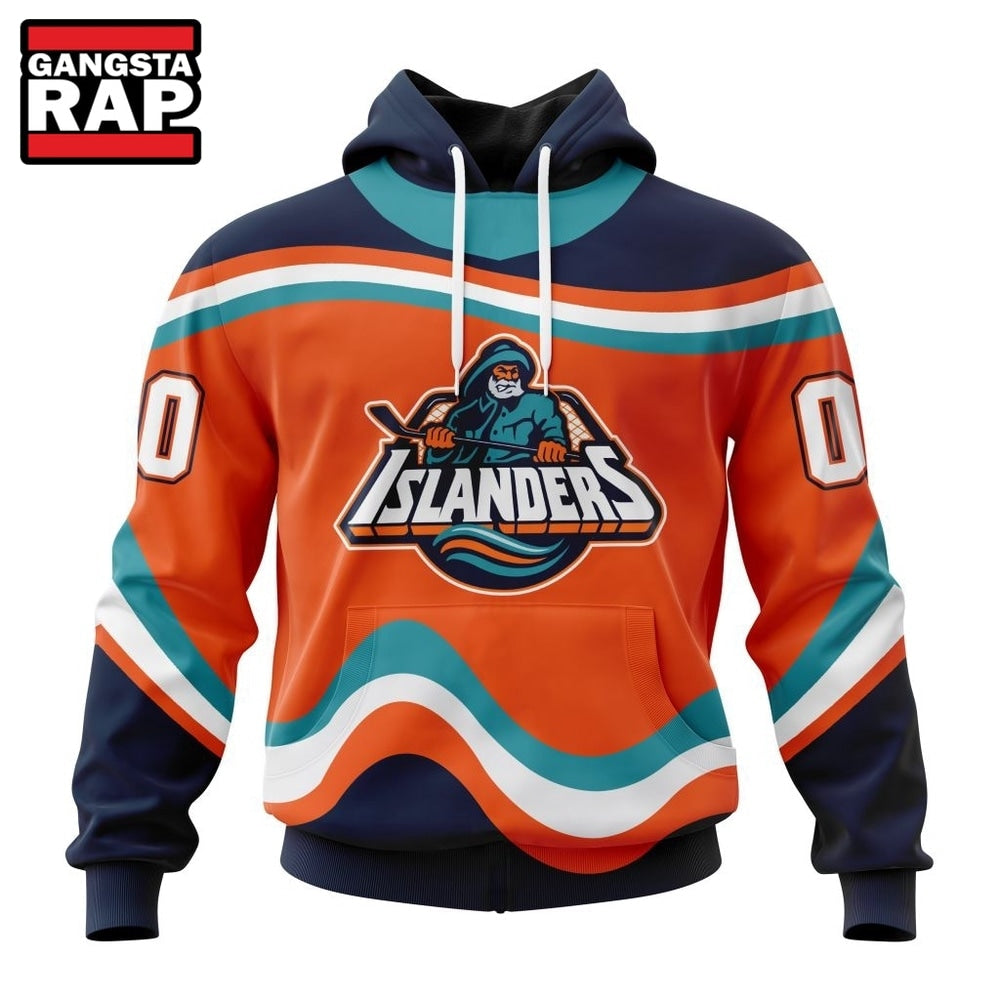NHL New York Islanders Specialized Unisex Kits With Retro Concepts Hoodie, T Shirt