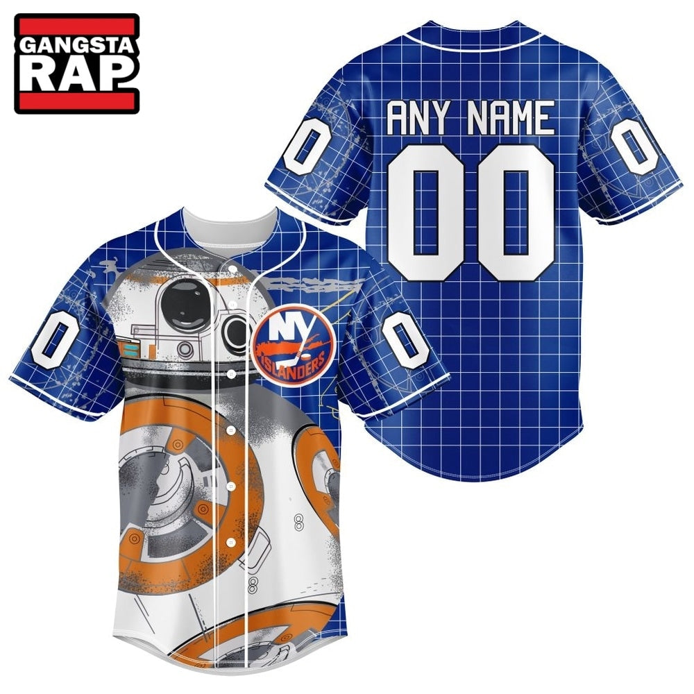 NHL New York Islanders x BB 8 D Star War Baseball Jersey